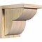 Ekena Millwork Crestline Rough Sawn Corbel w/Backplate, Douglas Fir, 8"W x 10"D x 10"H COR08X10X10CRE01RDF - alternate 1